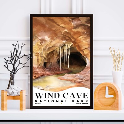 Wind Cave National Park Poster, Travel Art, Office Poster, Home Decor | S4 - image5